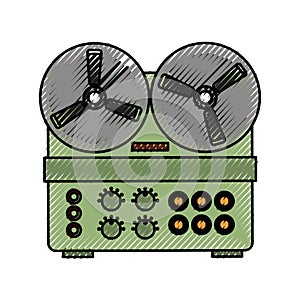 Old retro movie proyector