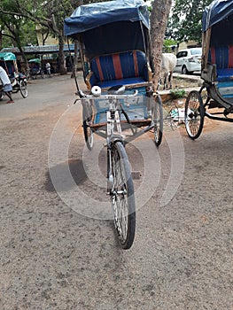 Old or retro rickshaw