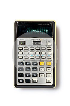 Old retro scientific calculator