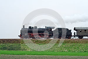 Old retro steam train