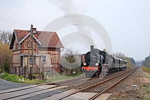 Old retro steam train