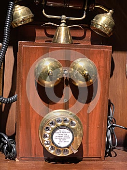 An old retro telephone