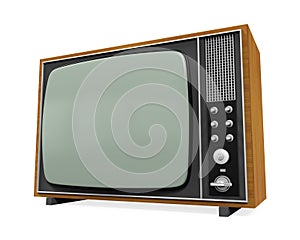 Old Retro Television Isolated