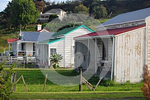 Old retro timber houses