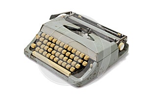 Old retro typewriter