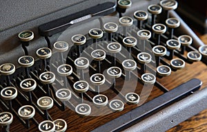Old retro typewriter