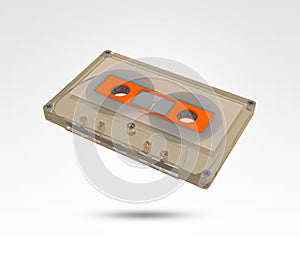Old retro vintage Audio music cassette tape.