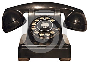 Vecchio antico rotante telefono telefono 