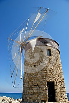 Old Rhodes windmills, Greece