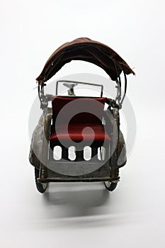 Old rickshaw figure, home decoration