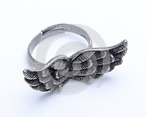 Old ring with wings