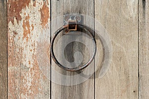 Old Ring Wooden Door