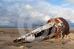 Old river buoy