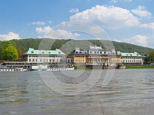 Old Riverboat in front of Pillnitz Castle