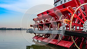 Old Riverboat Paddle Wheel