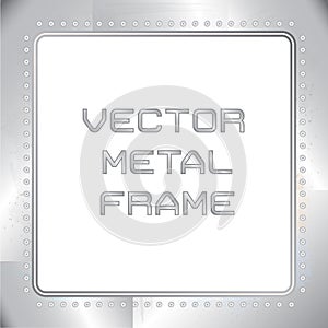 Old riveted metal frame