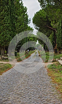 Old road on the Apian Way Rome