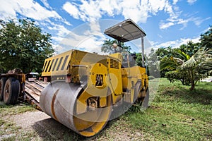 Old road compactors