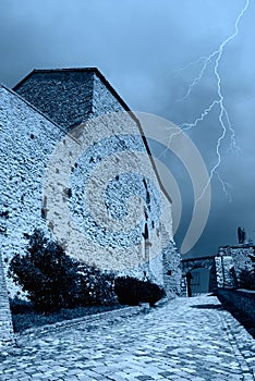 Old road to the castle