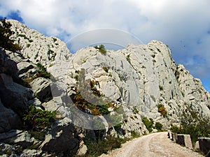 Old Road to Tulove Grede and over Velebit Mountain, Croatia Majstorska cesta - makadamska preko velebitskog prijevoja Mali Alan photo