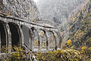 old road tunnel on