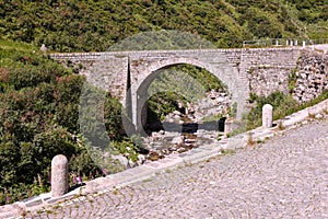 Old road which leads to St. Gotthard pass