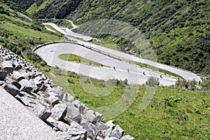 Old road which leads to St. Gotthard pass