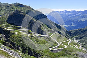 Old road which leads to St. Gotthard pass