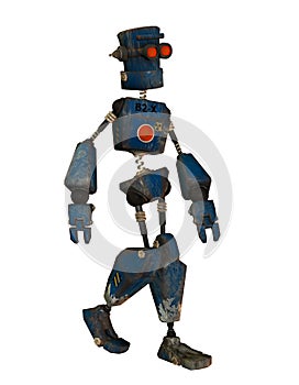 Old robot walks