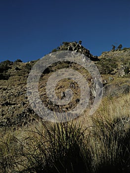 An old rock on the Mount Sumbing