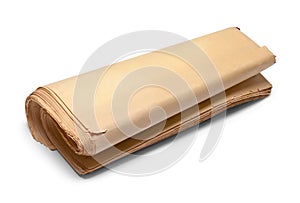 Old Rolled Newspaper