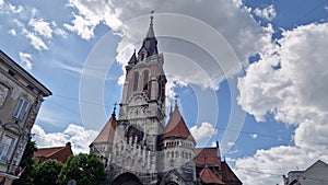 Old Roman catholic Saint Stanislaus church in Chortkiv city, Ukraine