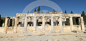 Old Roman Column Banner Panorama or Panoramic