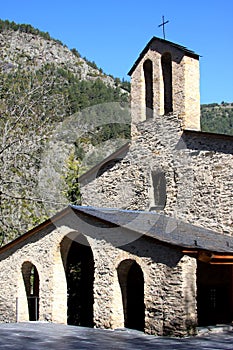 Old romanesque chapel in Andorra photo