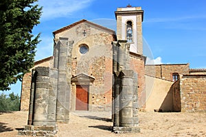 Old romanesque chapel in Sant' Appiano, Italy photo