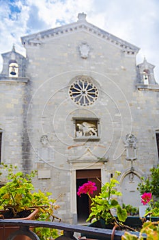 The old romanesque church in Labin or Albona