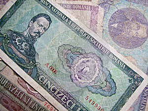 Old romanian money