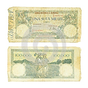 Old Romanian money