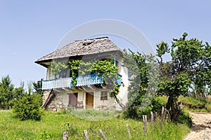 Old romanian rural traditional house from Oltenia region