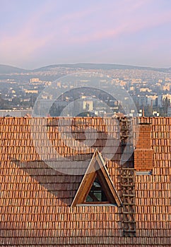 Old roof of a building