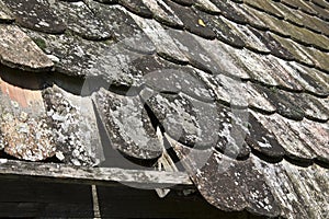 Old roof tiles