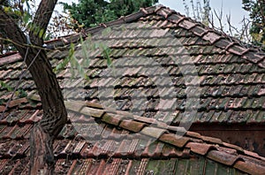 Old roof tiles