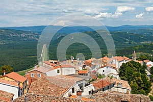Old roofs in Motovun town