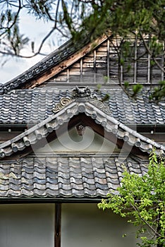 Old rooftop in Japanese style, Kyoto, Japan