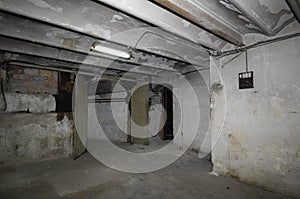 Old room of a house wiring, photo