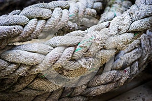 Detail of Old Ship Rope photo