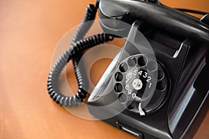 Old rotary dial phone