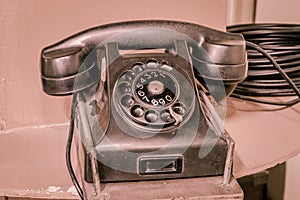 Old rotary telephone