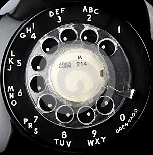 Old Rotary Telephone dial