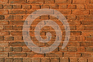 Old rough brick wall texture, brown brickwork pattern